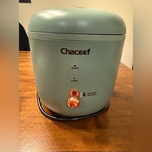 Chaceef mini rice cooker in green
